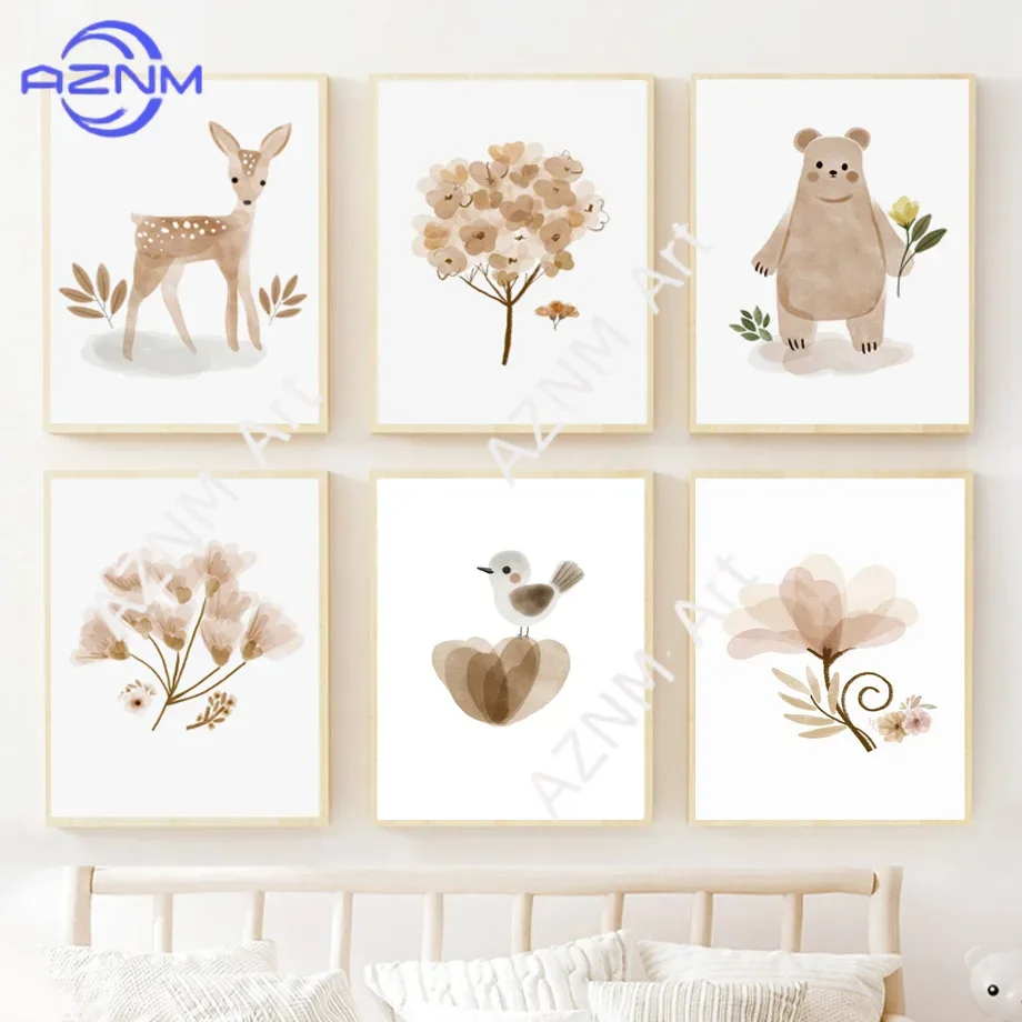 Baby Nursery Pictures - Boho Nursery Wall Art Canvas -