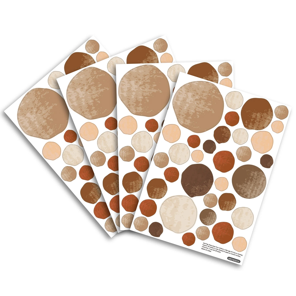 Baby Nursery Labels - 140PCS Watercolor Boho Polka Dots Wall
