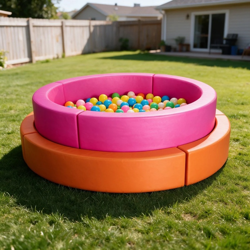 Baby Nursery Equipment - Commercial Red Orange Double Layer Round