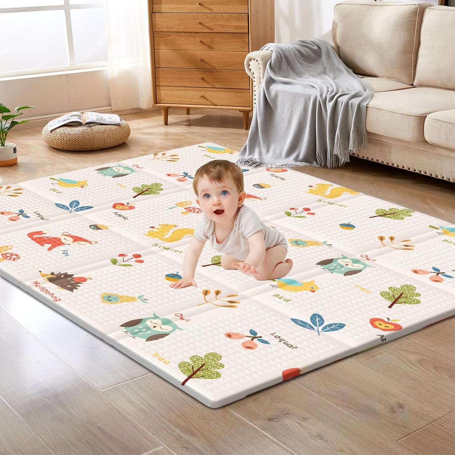 Baby Nursery Equipment - Foldable Baby Play Mat Children's Double-sided