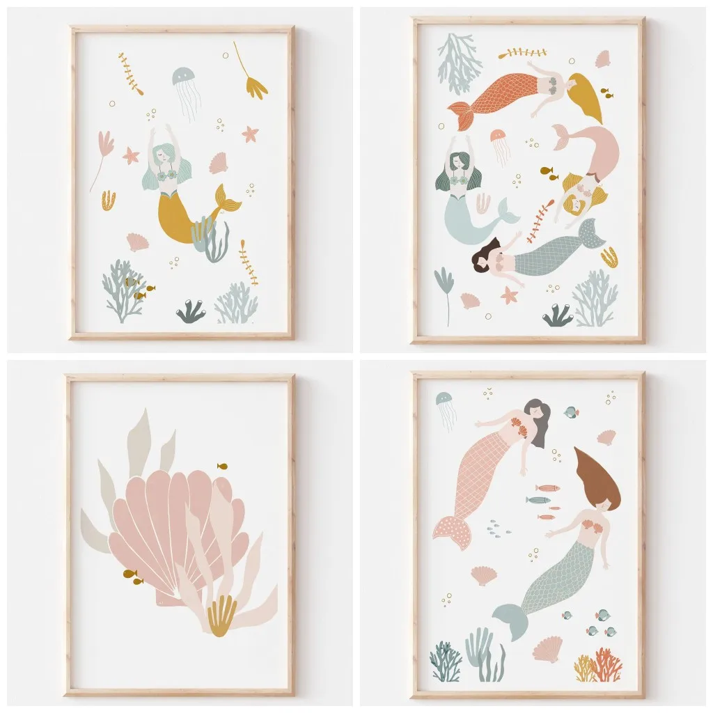 Baby Nursery Themes Girl - Boho Nursery Ocean Themed Pink Sea