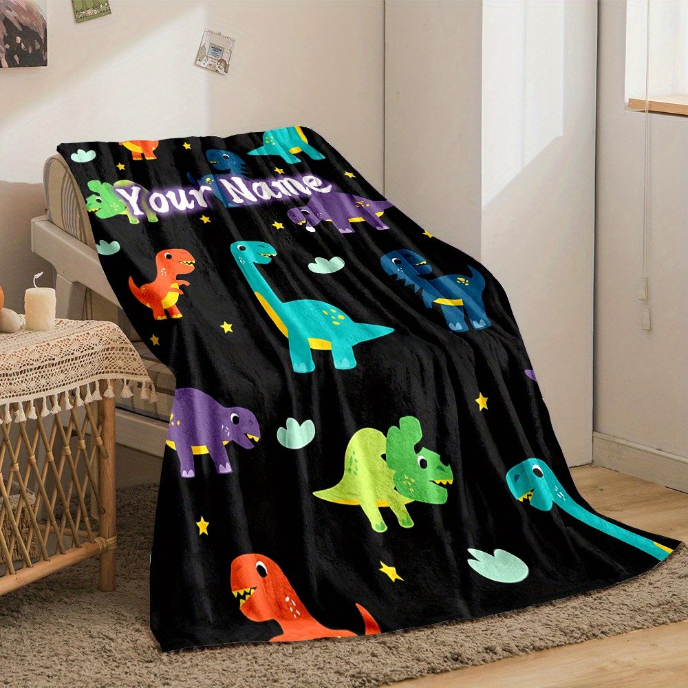 Baby Nursery Themes Girl - Dinosaur Print Kids Throw Blanket Plush