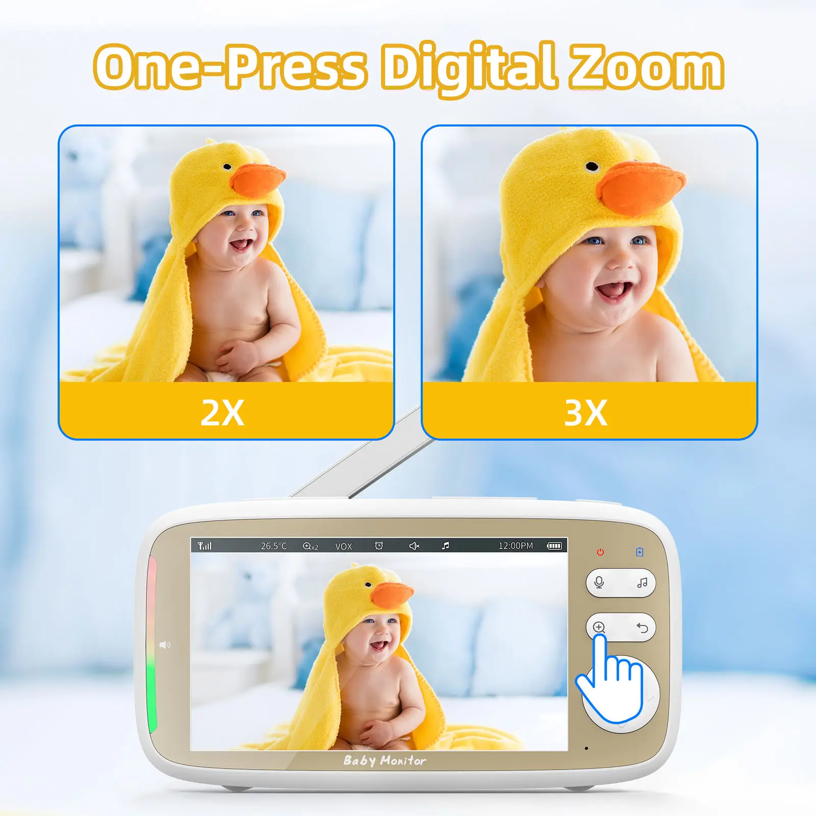 VB803 PRO Baby Monitor with 2p - Wearable Baby Monitor 评论和价格