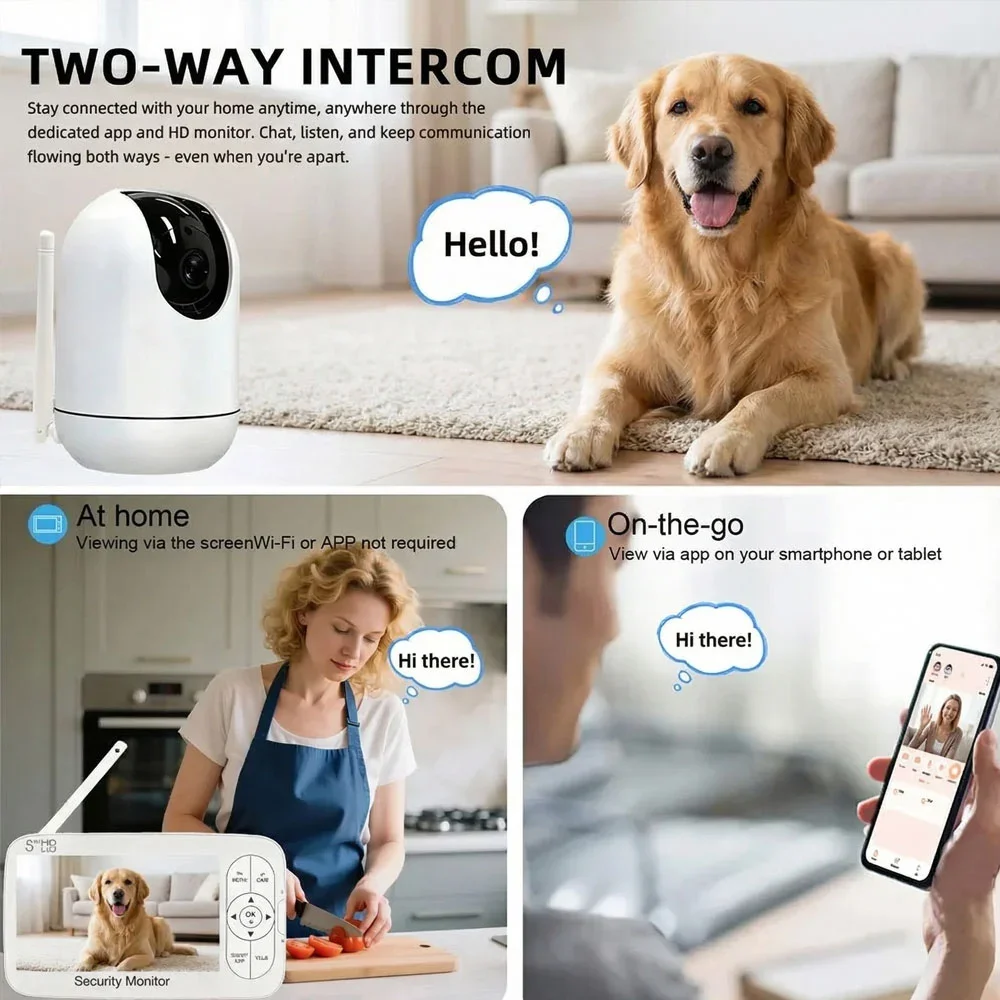 5 Inch HD Video Baby Monitor w - Baby Nursery Unit 评论和价格