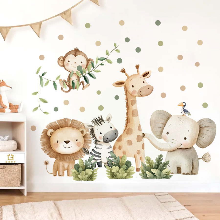 Boho Forest Animals Wall Stick - Baby Nursery Labels 评论和价格