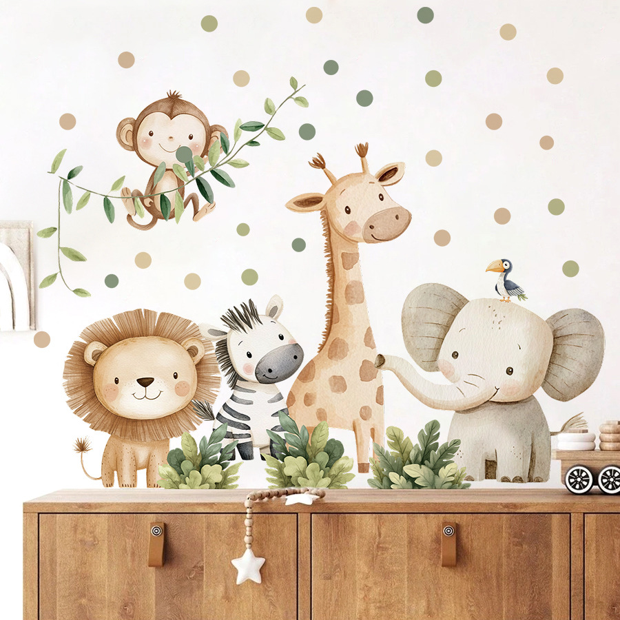 Boho Forest Animals Wall Stick - Baby Nursery Labels 评论和价格