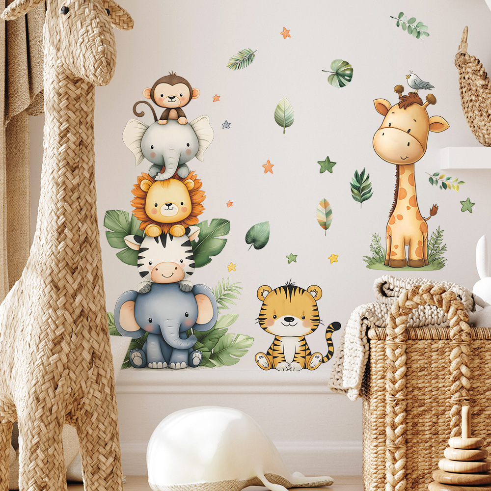 Boho Forest Animals Wall Stick - Baby Nursery Labels 评论和价格