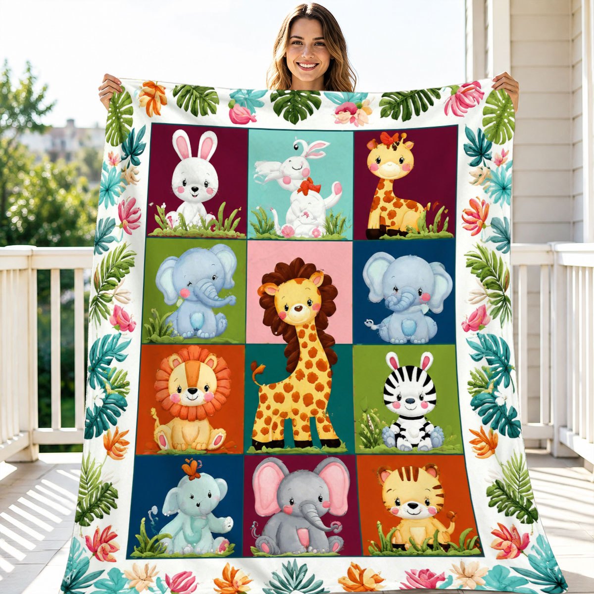 Ultra Cute Safari Animal Print - Baby Nursery Themes Girl 评论和价格