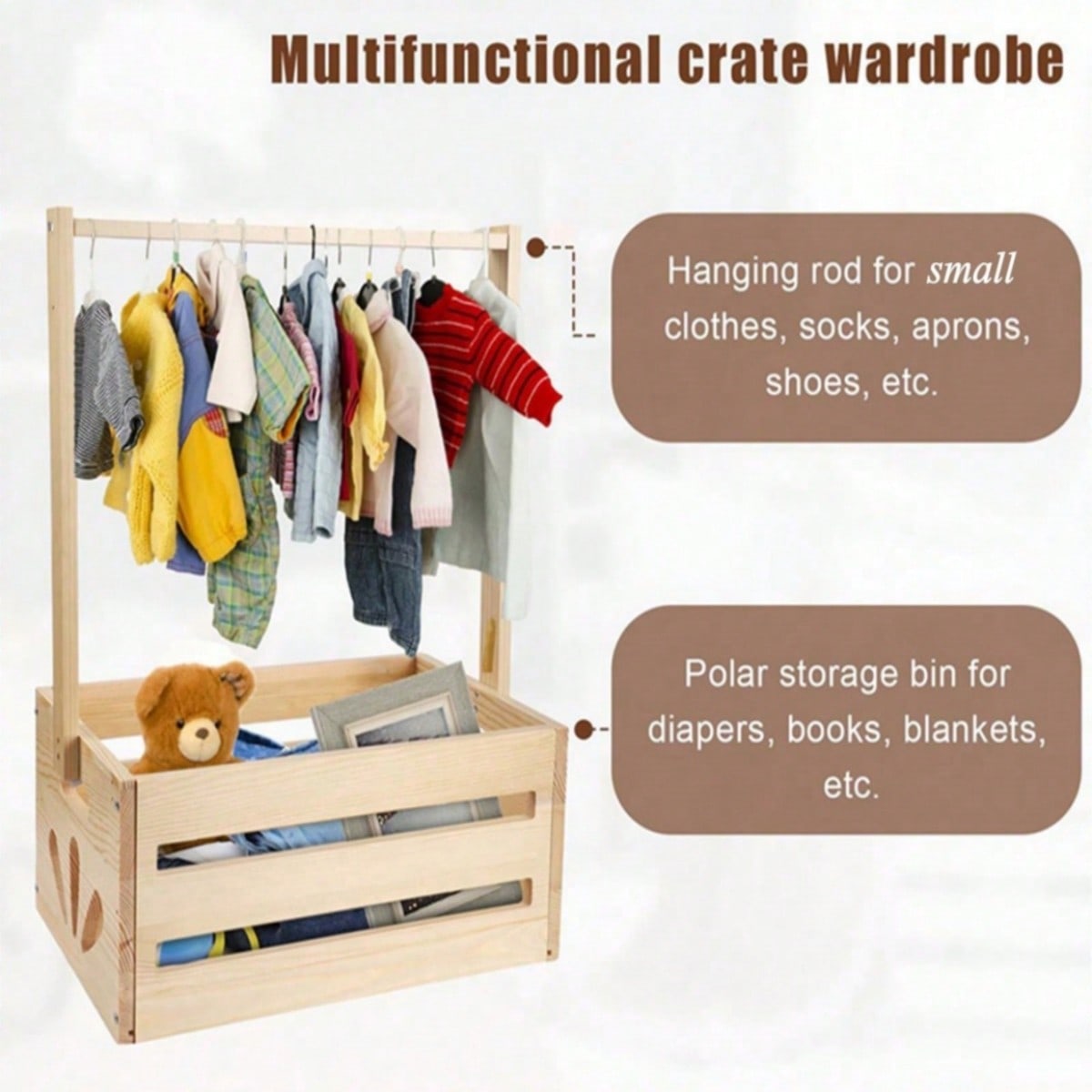 Baby Shower Crate Box With Han - Baby Nursery Unit 评论和价格