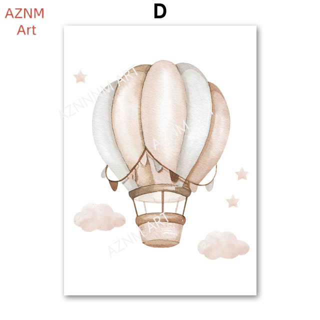 Elephant Balloon Rainbow Moon  - Baby Nursery Pictures 评论和价格