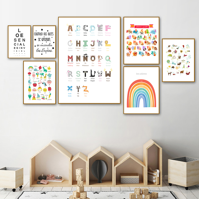 Spanish Kids Bedroom Art Decor - Baby Nursery Quotes 评论和价格