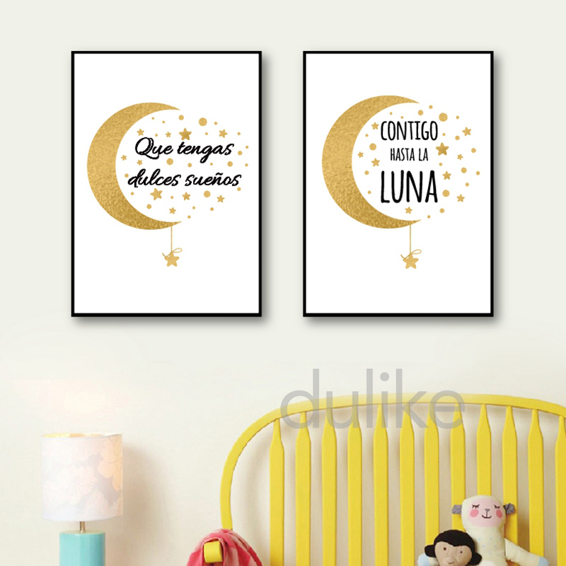 Spanish Kids Bedroom Art Decor - Baby Nursery Quotes 评论和价格