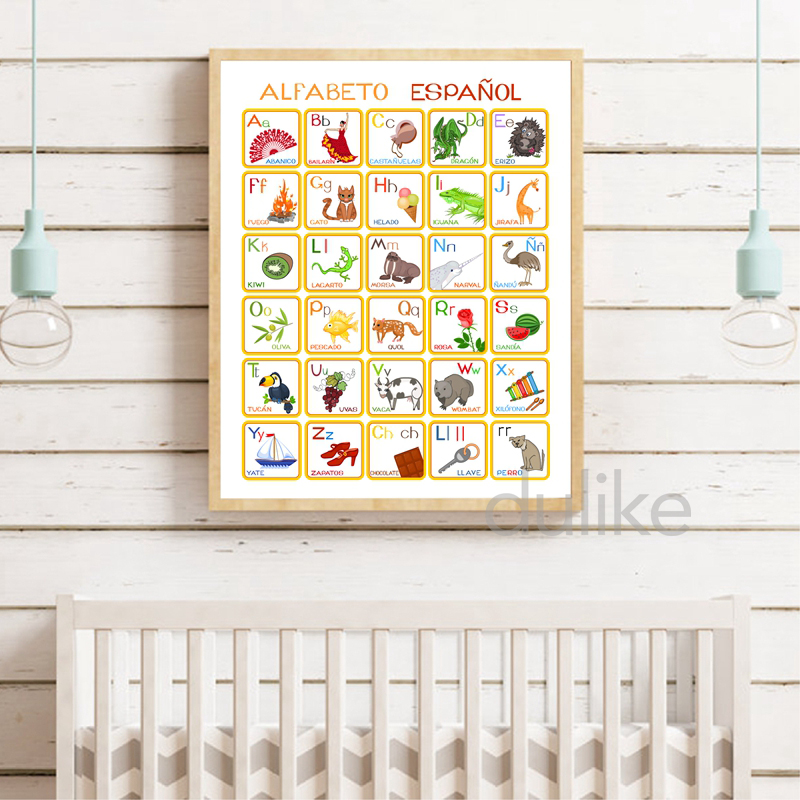 Spanish Kids Bedroom Art Decor - Baby Nursery Quotes 评论和价格