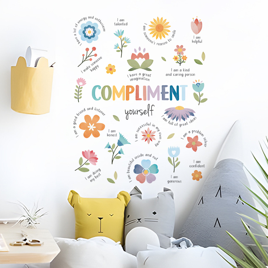 English Colorful Inspirational - Baby Nursery Quotes 评论和价格