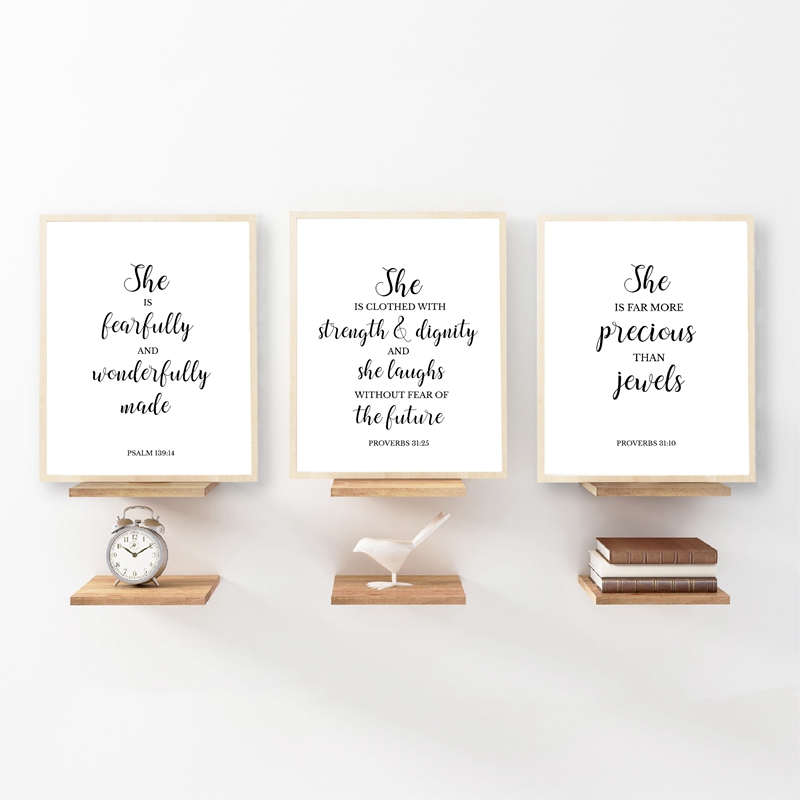 Bible Verses Quote Christian W - Baby Nursery Quotes 评论和价格