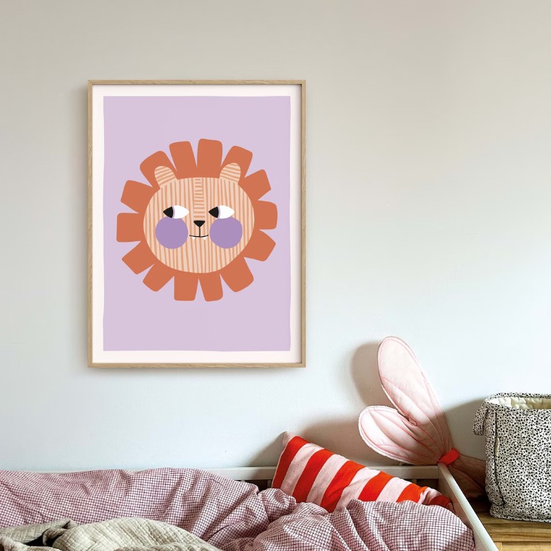 Cartoon Cute Animals Illustrat - Baby Nursery Pictures 评论和价格