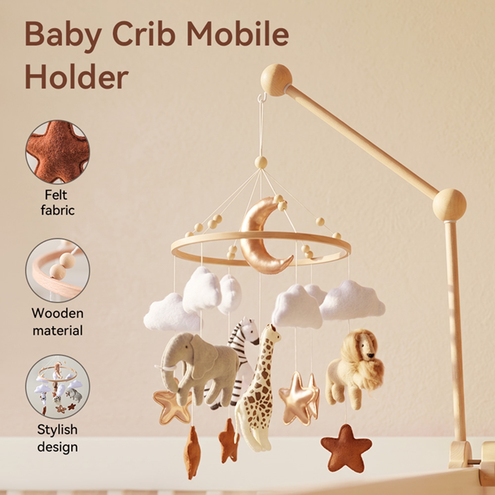 Wooden Bed Bell Baby Crib Mobi - Baby Nursery Equipment 评论和价格