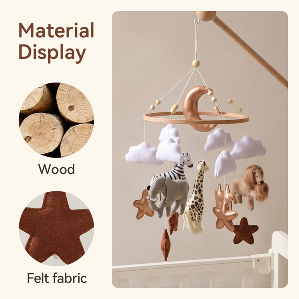 Wooden Bed Bell Baby Crib Mobi - Baby Nursery Equipment 评论和价格