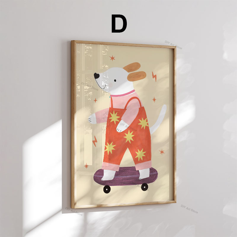 Funny Cartoon Animal Nursery W - Baby Nursery Pictures 评论和价格