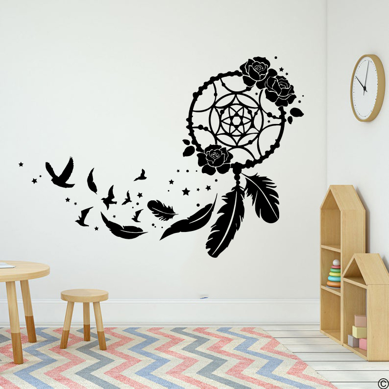 Large Boho Dream Catcher Rose  - Baby Nursery Quotes 评论和价格