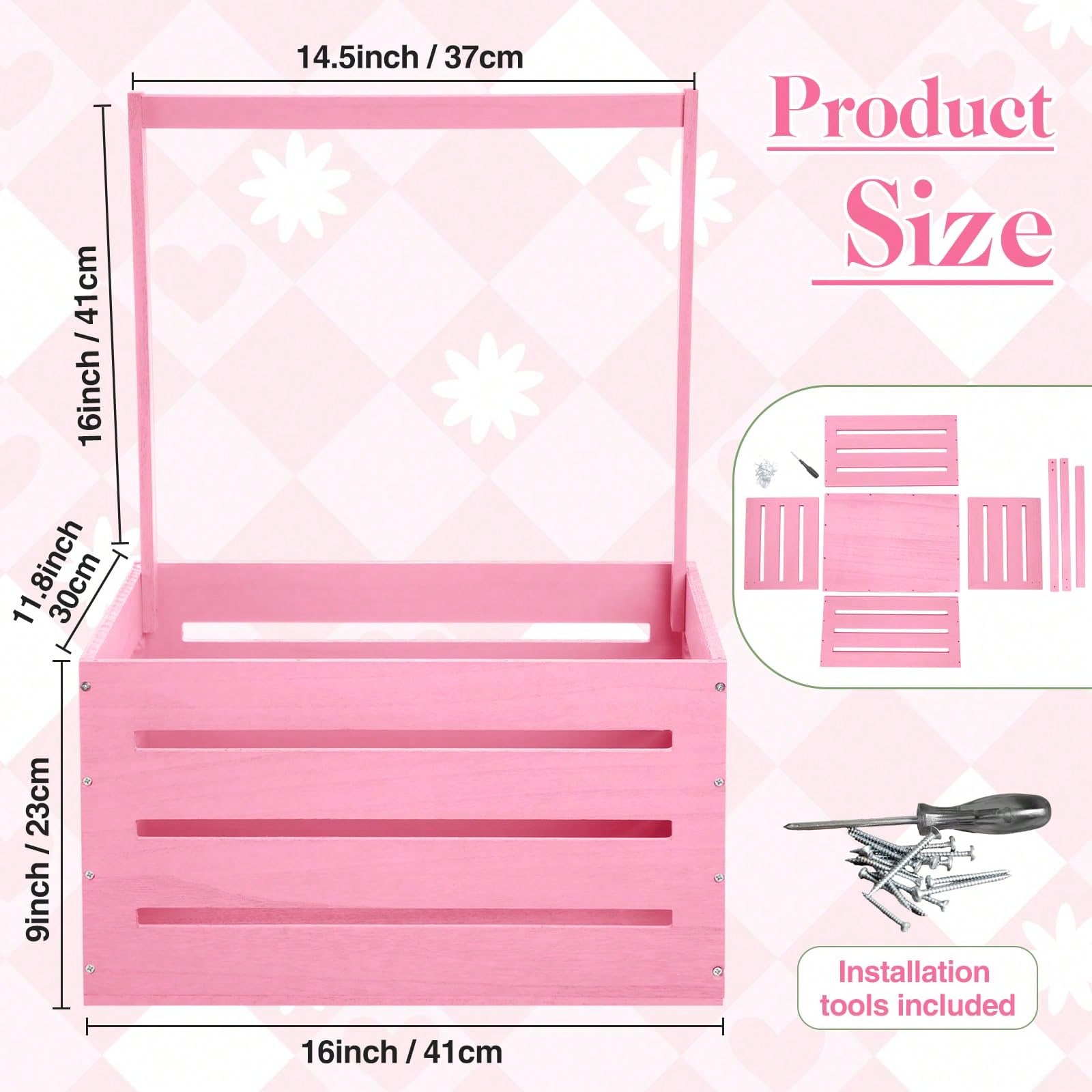 Wooden Baby Shower Crate Close - Baby Nursery Unit 评论和价格