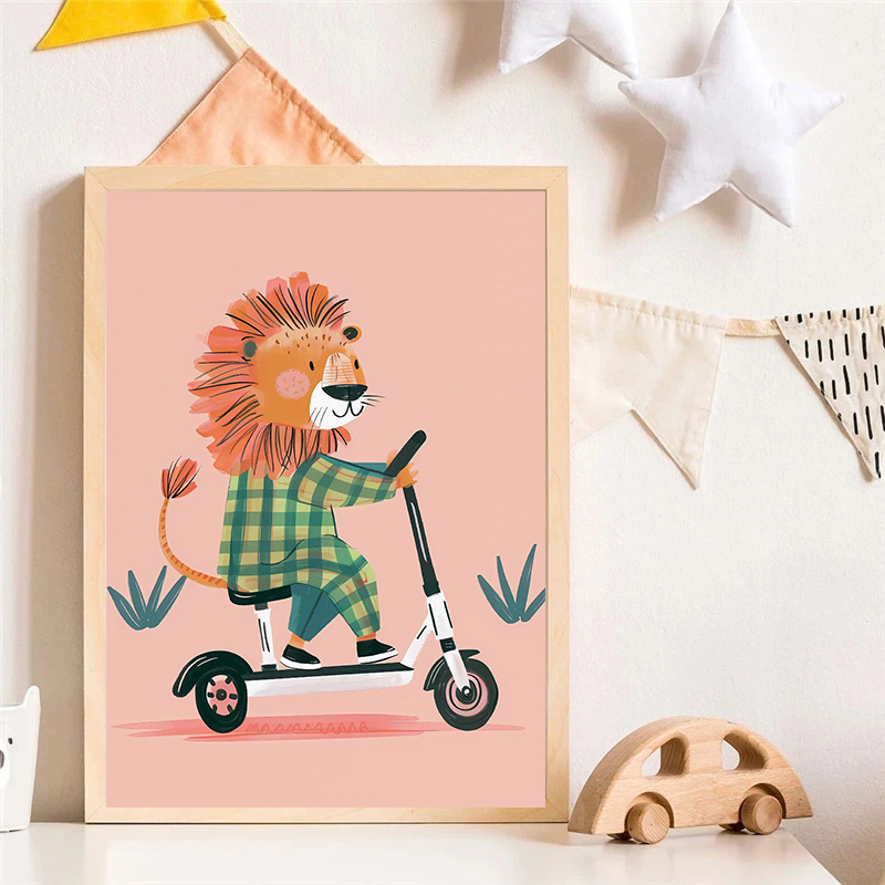 Dog Airplane Lion in Car Anima - Baby Nursery Pictures 评论和价格