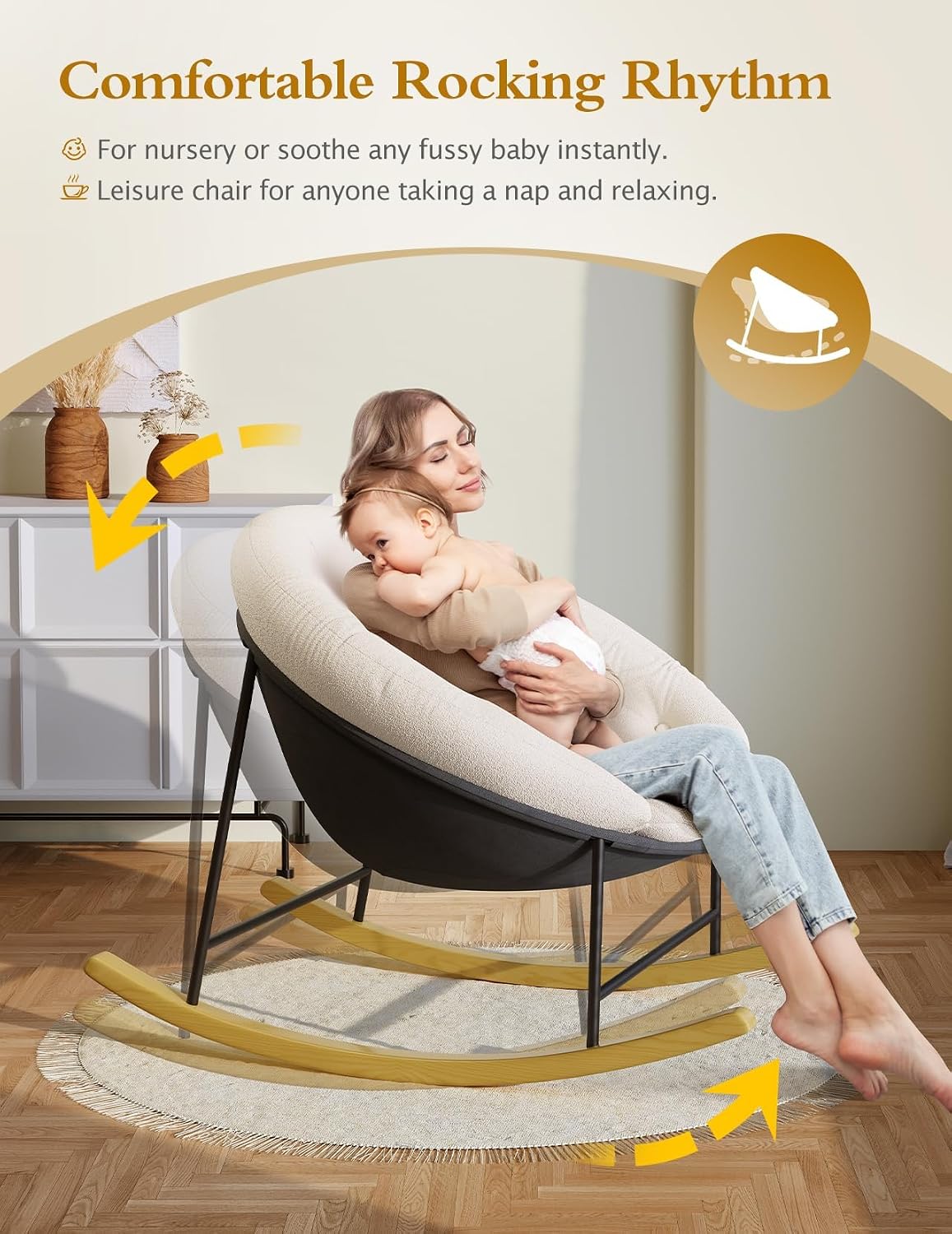 Wide Rocking Chair Nursery, Co - Rocking Chair Nursery 评论和价格