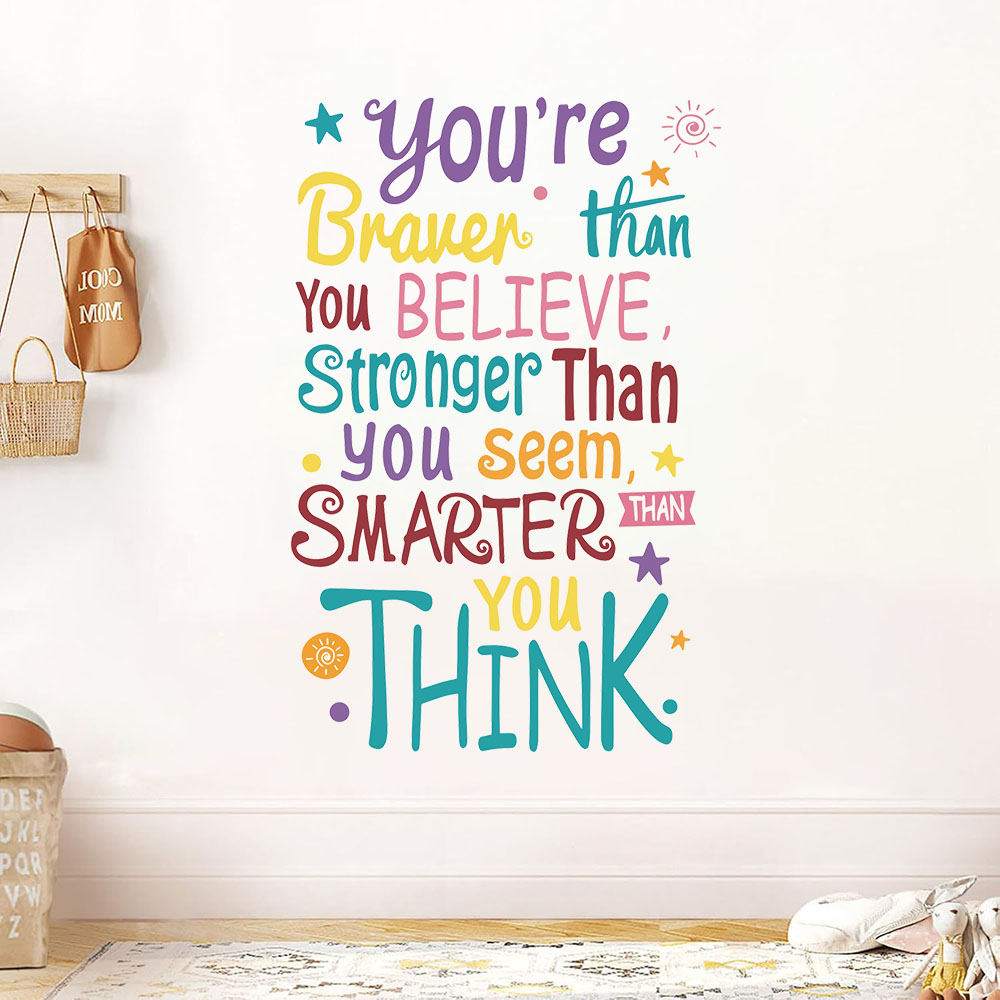You Are Brave Smart Stronger S - Baby Nursery Quotes 评论和价格