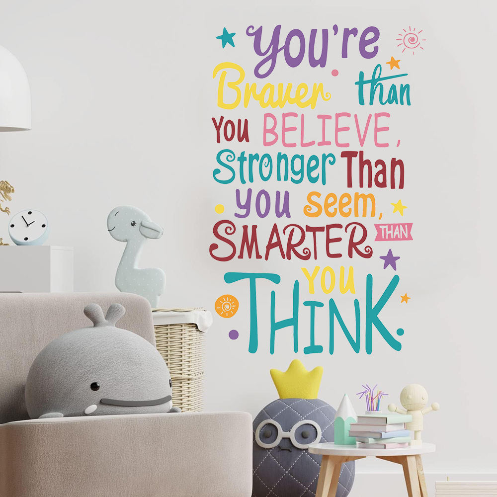 You Are Brave Smart Stronger S - Baby Nursery Quotes 评论和价格