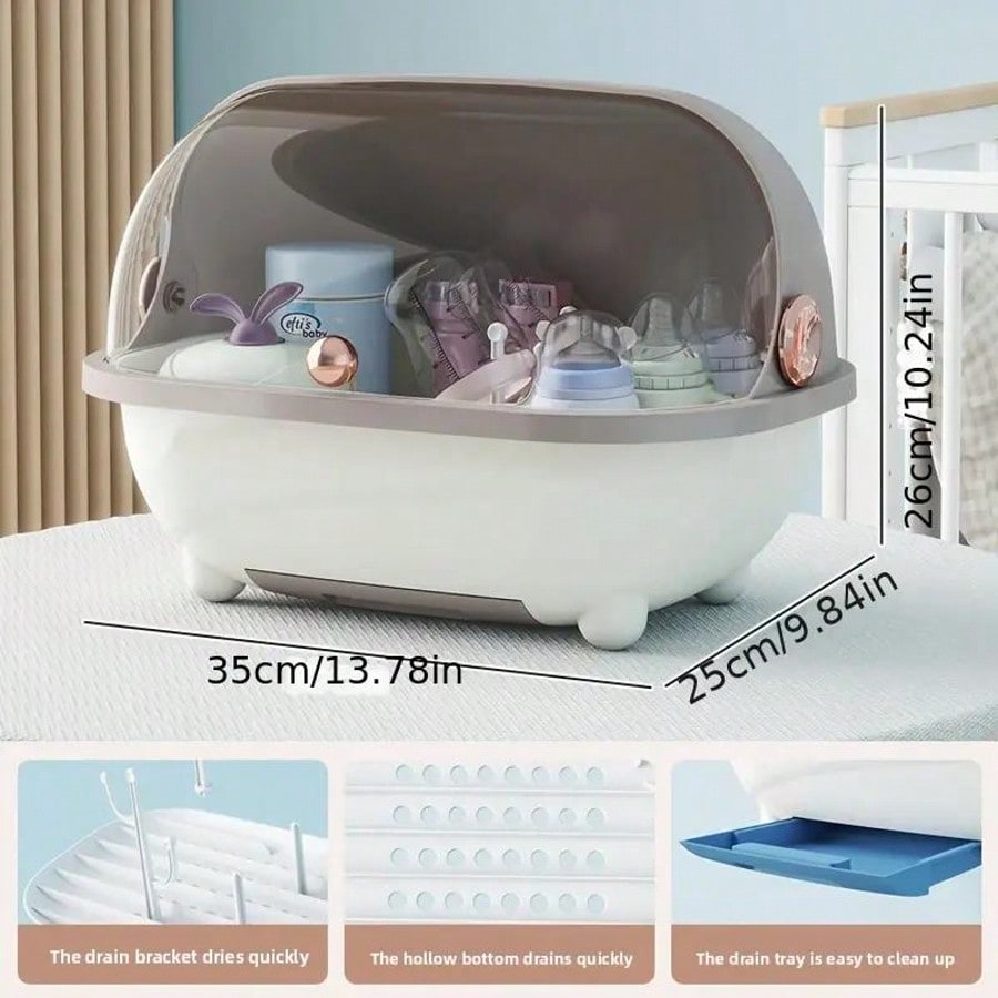 Baby Bottle Drying Rack Storag - Baby Nursery Unit 评论和价格
