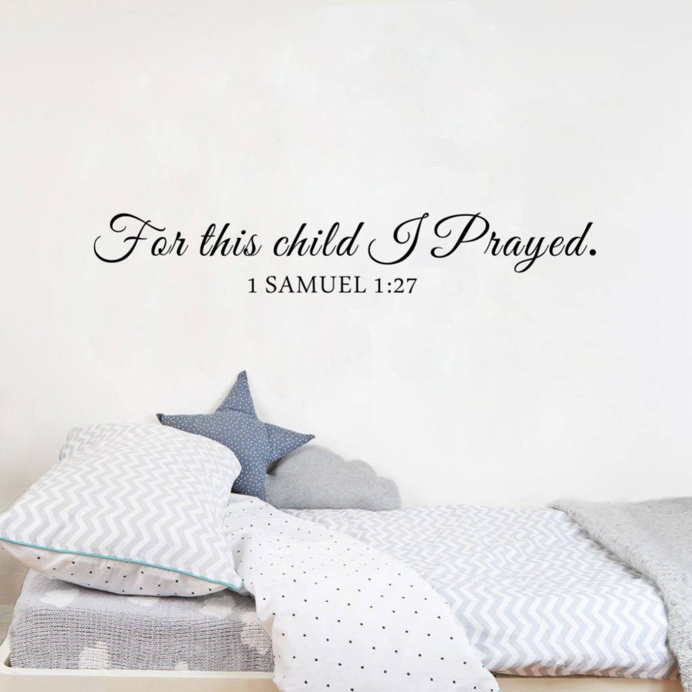 For This Child I Pray Samuel Q - Baby Nursery Quotes 评论和价格