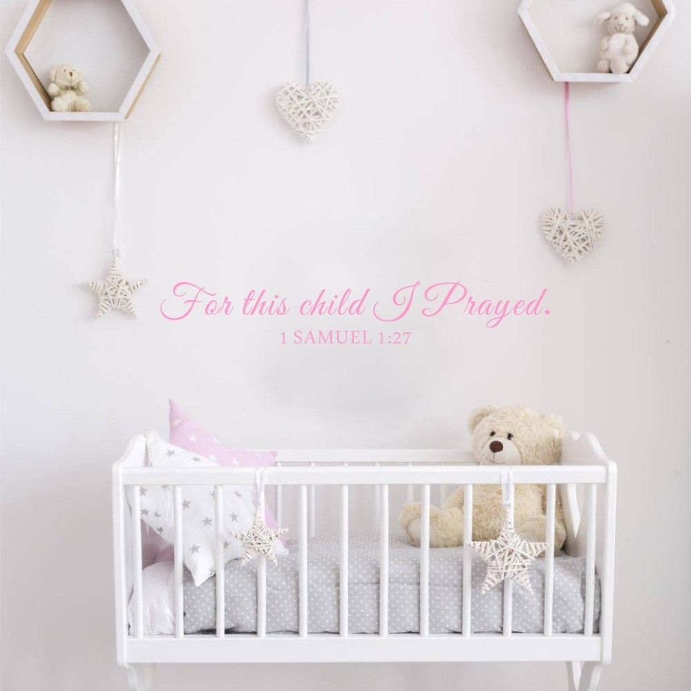For This Child I Pray Samuel Q - Baby Nursery Quotes 评论和价格
