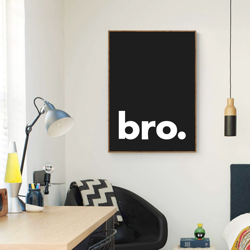 Bro. Print Minimalist Typograp - Baby Nursery Quotes 评论和价格