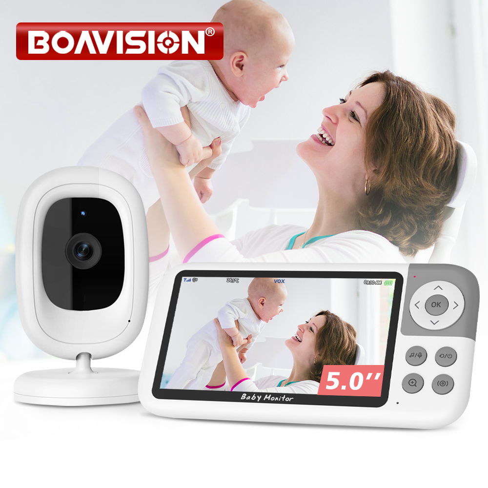 5.0 inch 720P Video Baby Monit - Wearable Baby Monitor 评论和价格
