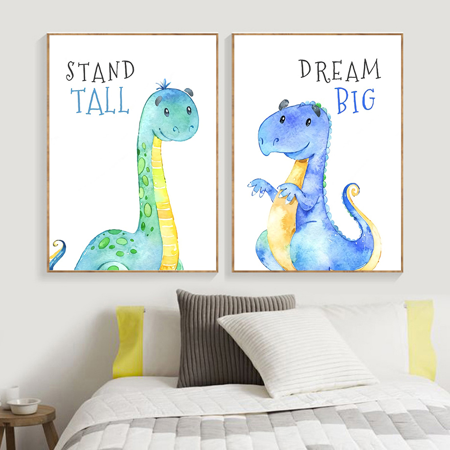 Cartoon Dinosaur Quotes Wall A - Baby Nursery Quotes 评论和价格