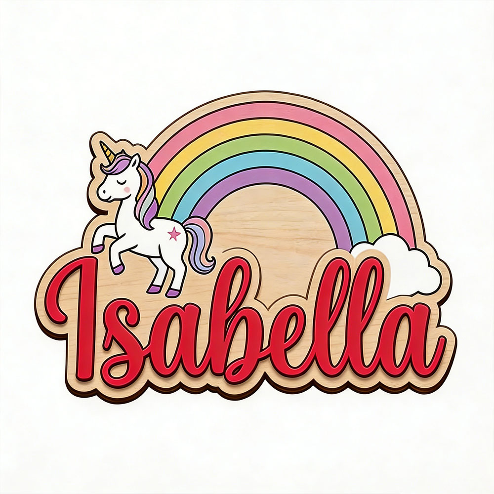Unicorn & Pastel Rainbow Custo - Baby Nursery Pictures 评论和价格