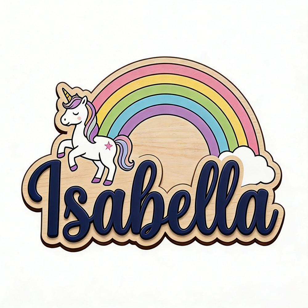 Unicorn & Pastel Rainbow Custo - Baby Nursery Pictures 评论和价格