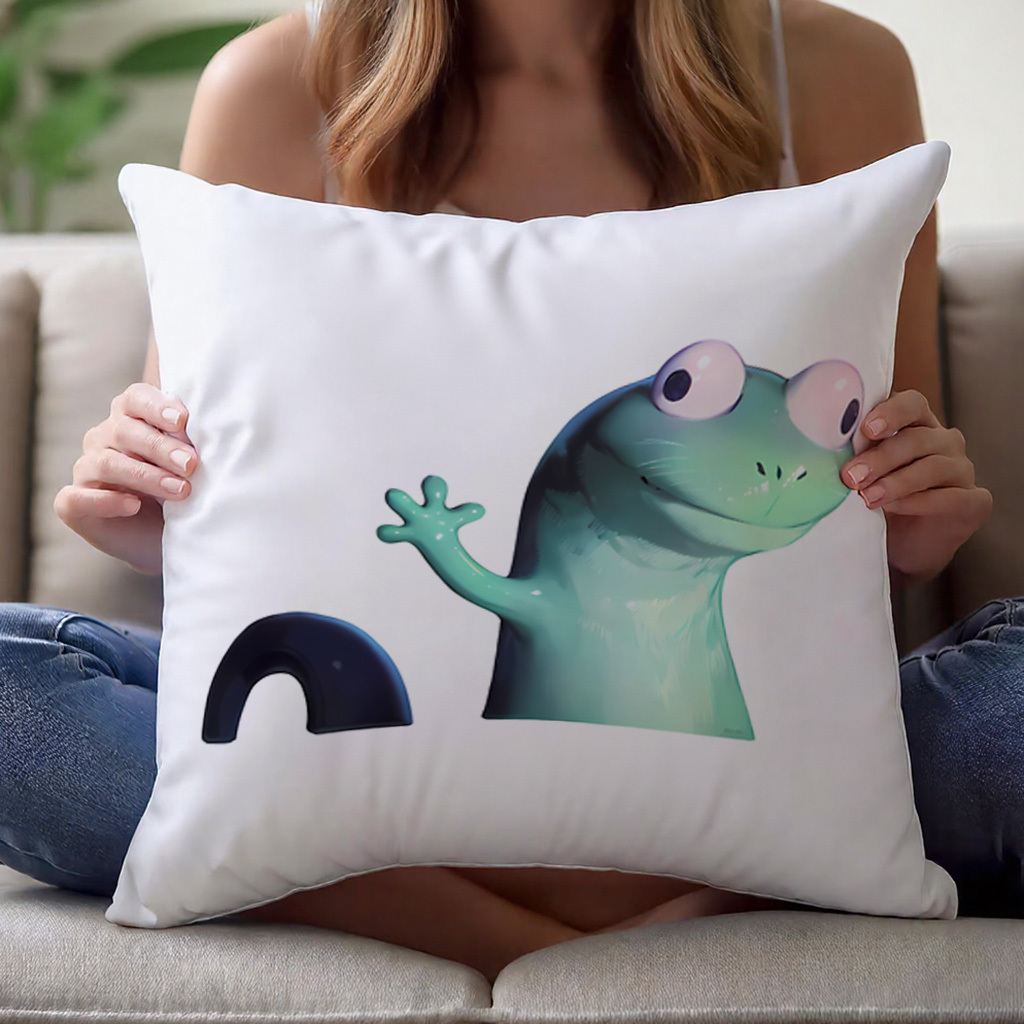 Cute Cartoon Frog Pillowcase C - Baby Nursery Themes Girl 评论和价格