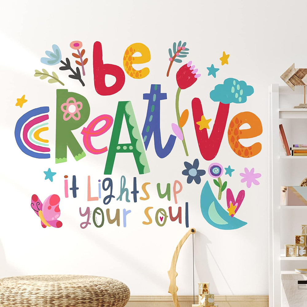 Be Creative Inspirational Quot - Baby Nursery Quotes 评论和价格