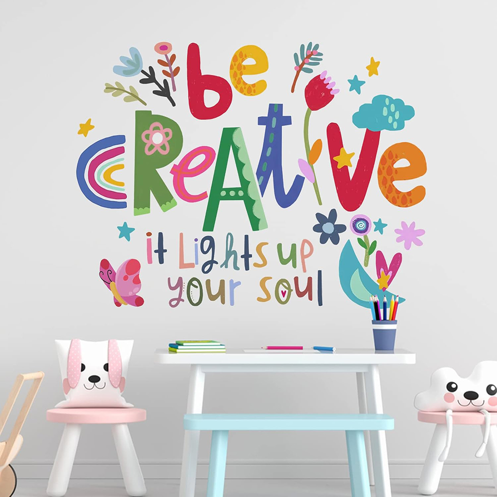 Be Creative Inspirational Quot - Baby Nursery Quotes 评论和价格