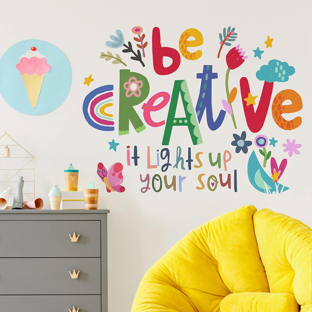 Be Creative Inspirational Quot - Baby Nursery Quotes 评论和价格