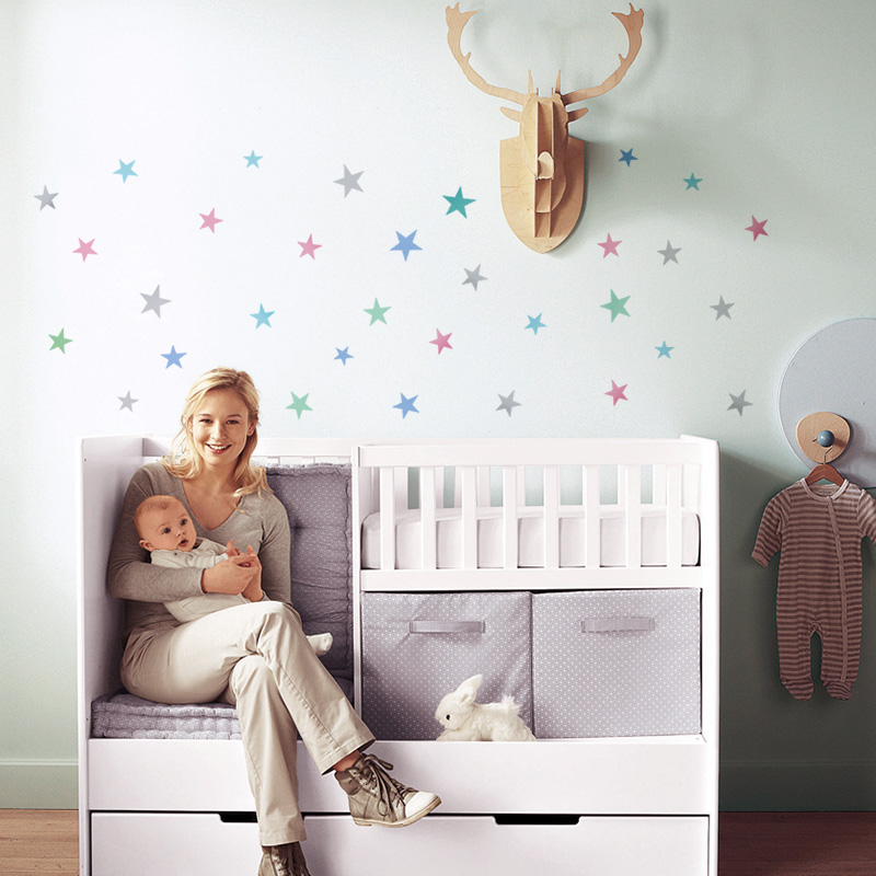 Stars Wall Sticker For Kids Ro - Baby Nursery Package 评论和价格