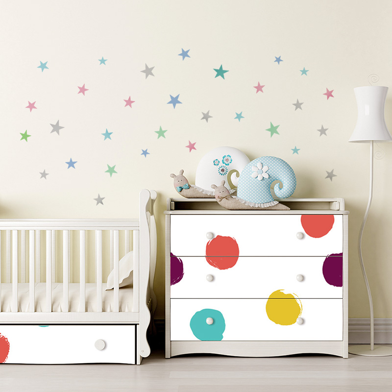 Stars Wall Sticker For Kids Ro - Baby Nursery Package 评论和价格