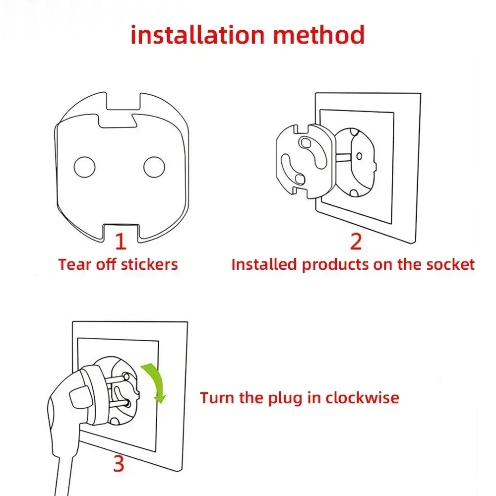 1/10pcs  Baby Safety Child Ele - Outlet Cover Childproof 评论和价格
