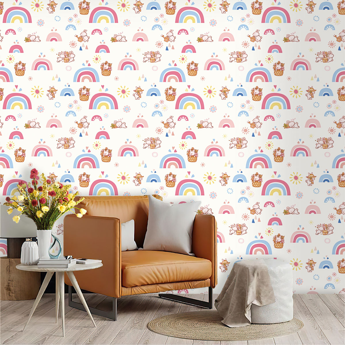 Boho Rainbow Kids Stick and Pe - Baby Nursery Water 评论和价格