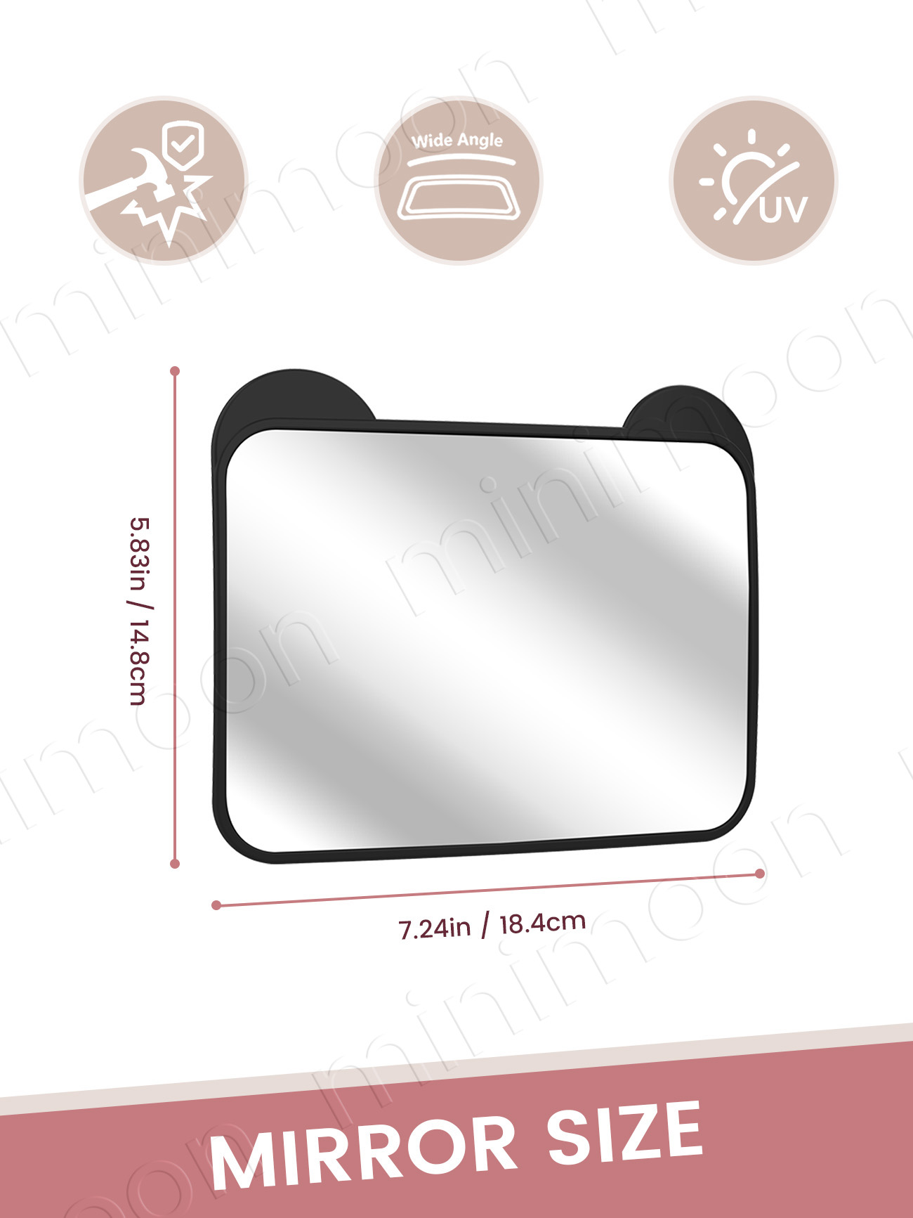 Cute Bear-Ear Car Seat Mirror, - Wearable Baby Monitor 评论和价格