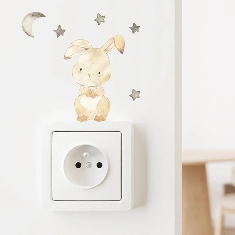 6pcs/set Cartoon Animals Wall  - Baby Nursery Water 评论和价格