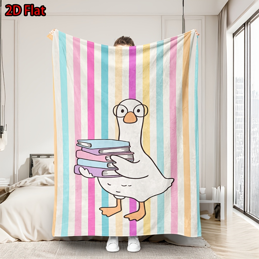 Cute Rainbow Stripe Throw Blan - Baby Nursery Themes Girl 评论和价格