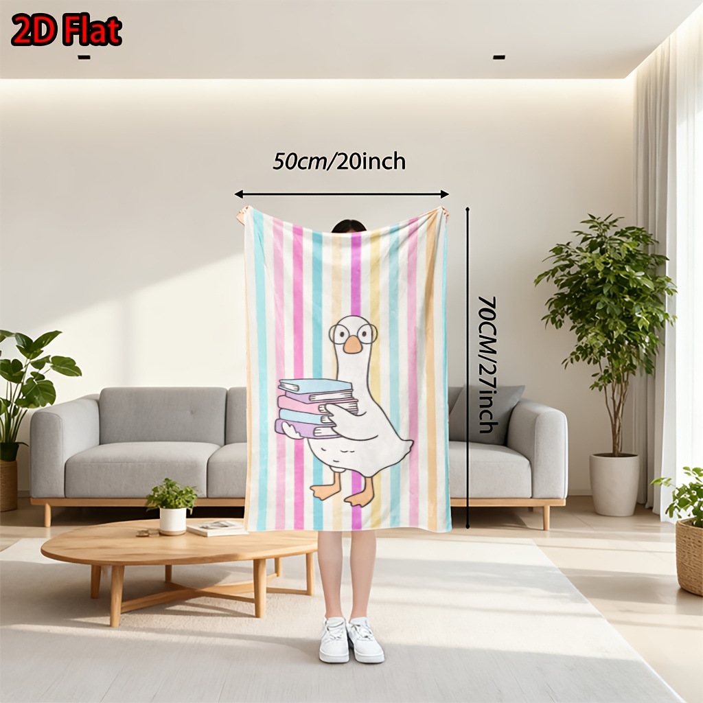 Cute Rainbow Stripe Throw Blan - Baby Nursery Themes Girl 评论和价格