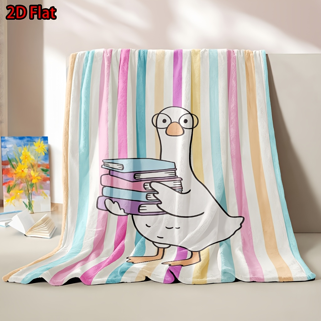Cute Rainbow Stripe Throw Blan - Baby Nursery Themes Girl 评论和价格